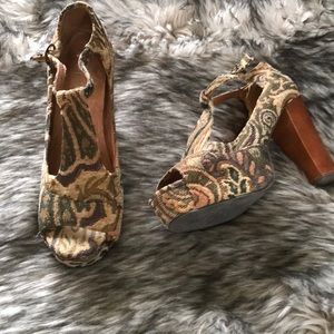 One-of-a-Kind J. Campbell Tapestry Platform Shoes